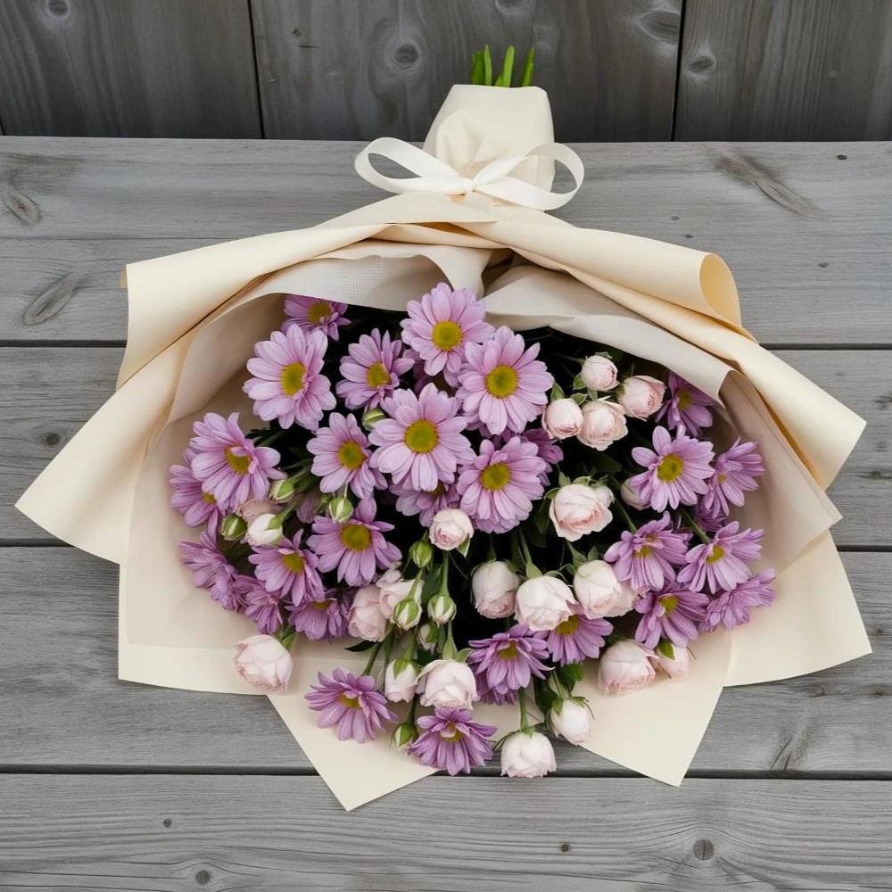 Букет цветов из: Розы и Хризантемы в Дедовске