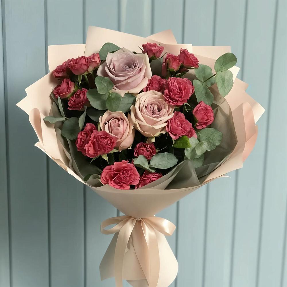 Букет цветов из: Гвоздики и Розы в Дедовске