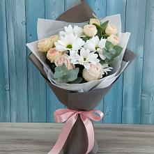 Букет цветов из:  Хризантемы и Розы в Дедовске