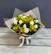 Букет цветов из:  Орхидеи и Розы в Дедовске