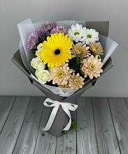 Букет цветов из:  Розы, Герберы и Хризантемы #REPLACE_PRED# Дедовске