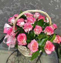 Цветочная композиция из Розы в корзине #REPLACE_PRED# Дедовске