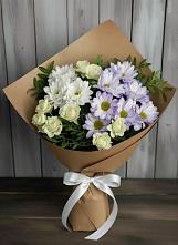 Букет цветов из:  Хризантемы и Розы #REPLACE_PRED# Дедовске