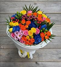 Букет цветов из:  Розы и Хризантемы в Дедовске