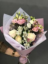 Букет цветов из:  Альстромерии, Розы и Лизиантусы #REPLACE_PRED# Дедовске