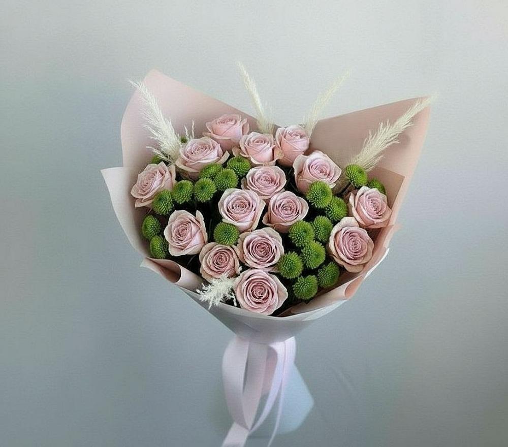 Букет цветов из: Розы и Хризантемы в Дедовске