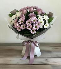 Букет цветов из:  Хризантемы и Розы #REPLACE_PRED# Дедовске