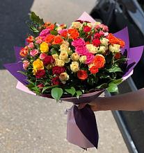 Букет Микс из разноцветных кустовых роз #REPLACE_PRED# Дедовске