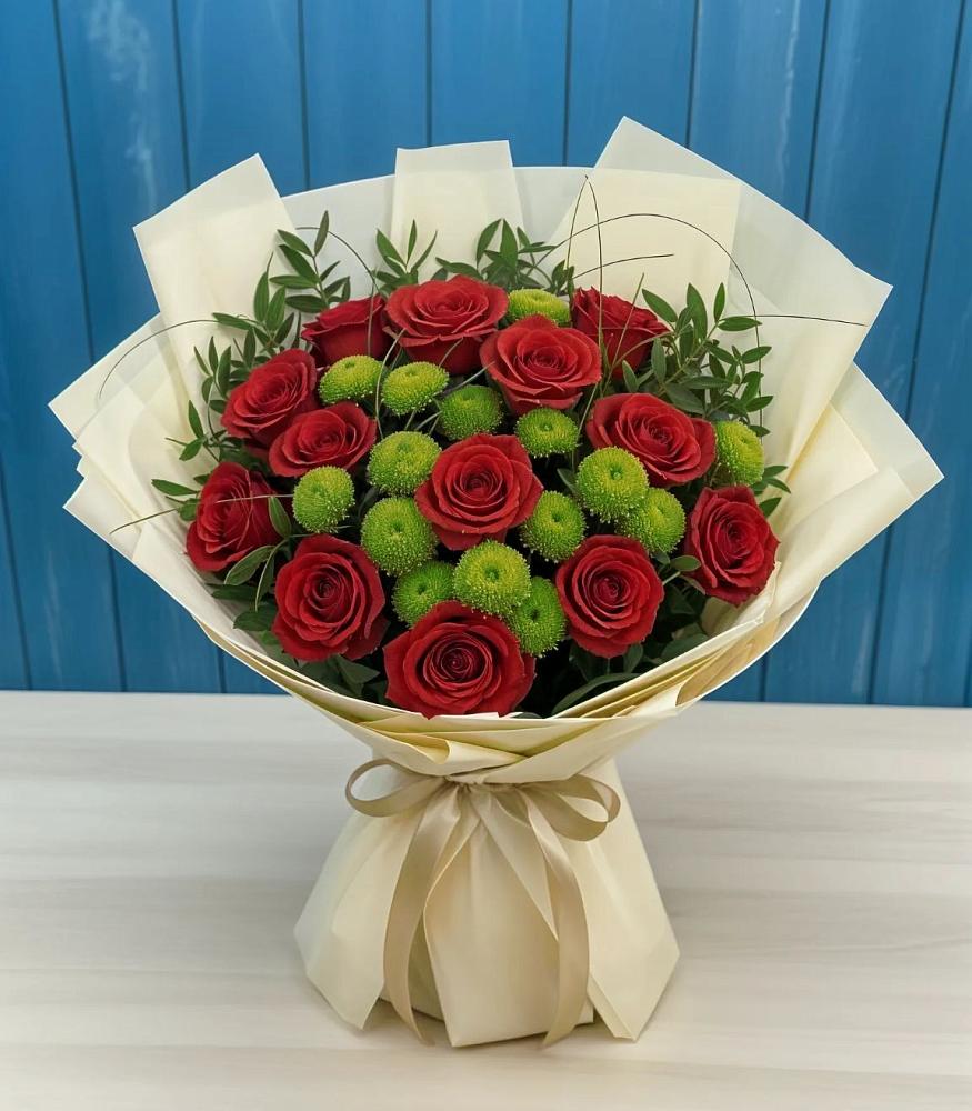 Букет цветов из: Розы и Хризантемы в Дедовске