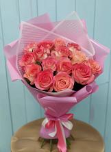 Букет 15 Розовых роз Равель в Дедовске