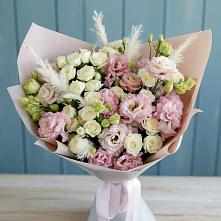 Букет цветов из:  Альстромерии и Розы в Дедовске